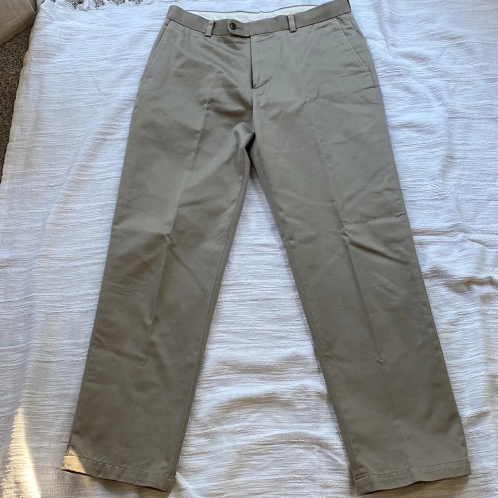 Joseph & Feiss Men’s Khaki Dress Slacks, 34”W x - Picture 4 of 8